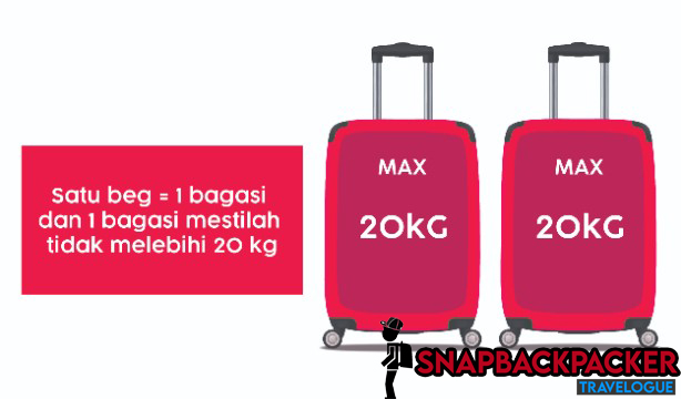 limit satu bagasi berdaftar 1