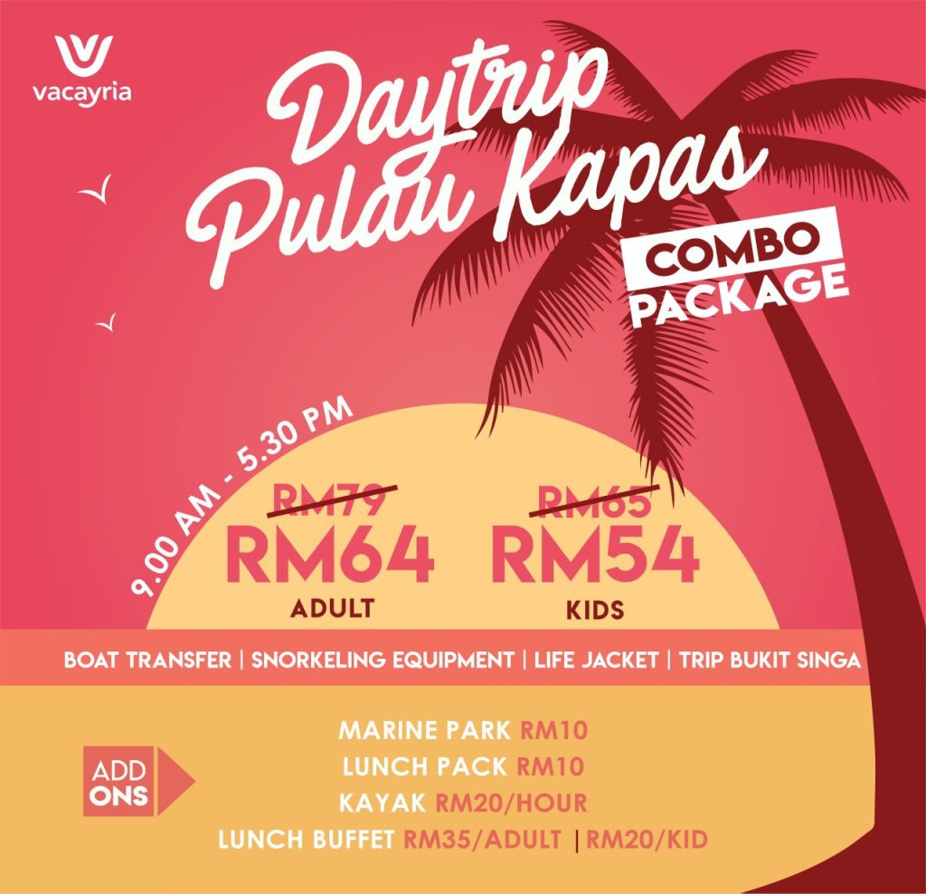 Contoh Itinerary Percutian Day Trip (Balik Hari) Pulau Kapas Terengganu 3 pakej pulau kapas day trip combo