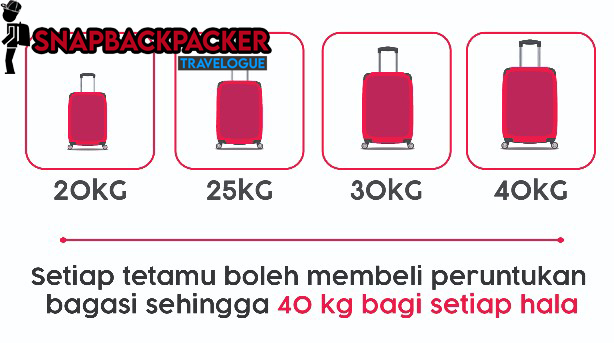 pilihan berat bagasi airasia