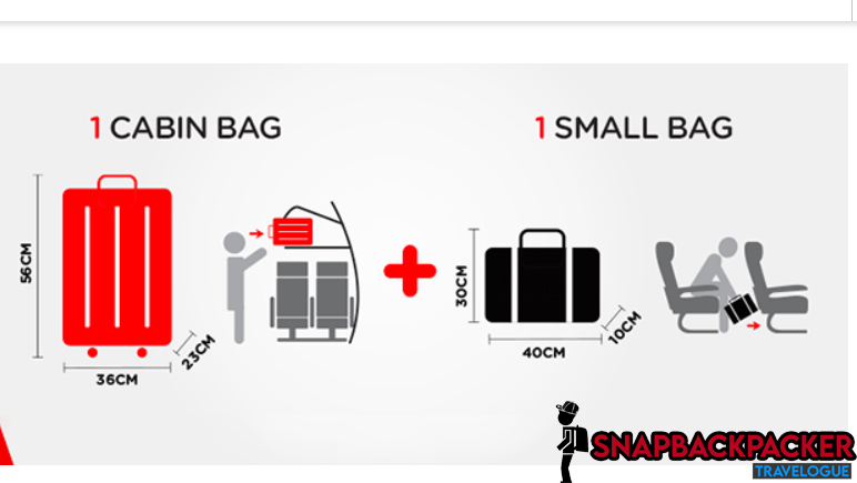 saiz bagasi dalam kabin