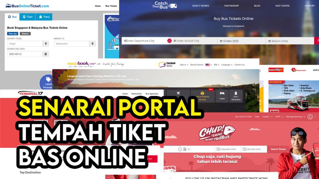 Senarai Aplikasi dan Laman Web Beli Tiket Bas Secara Online 1 portal book tiket bas