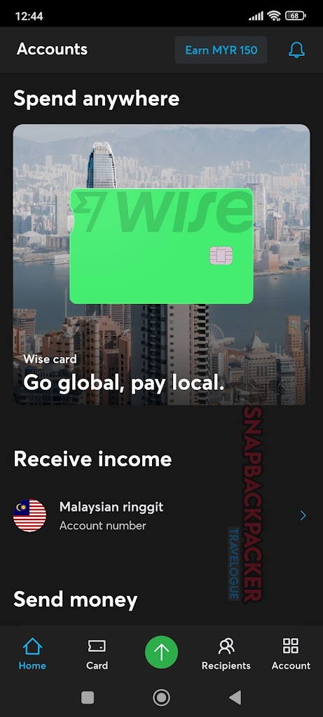 Wise Visa Card Issue 1