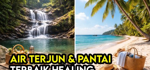 10 Tempat Air Terjun & Pantai Paling Cantik Untuk ‘Healing Trip’ Tanpa Ramai Pelancong