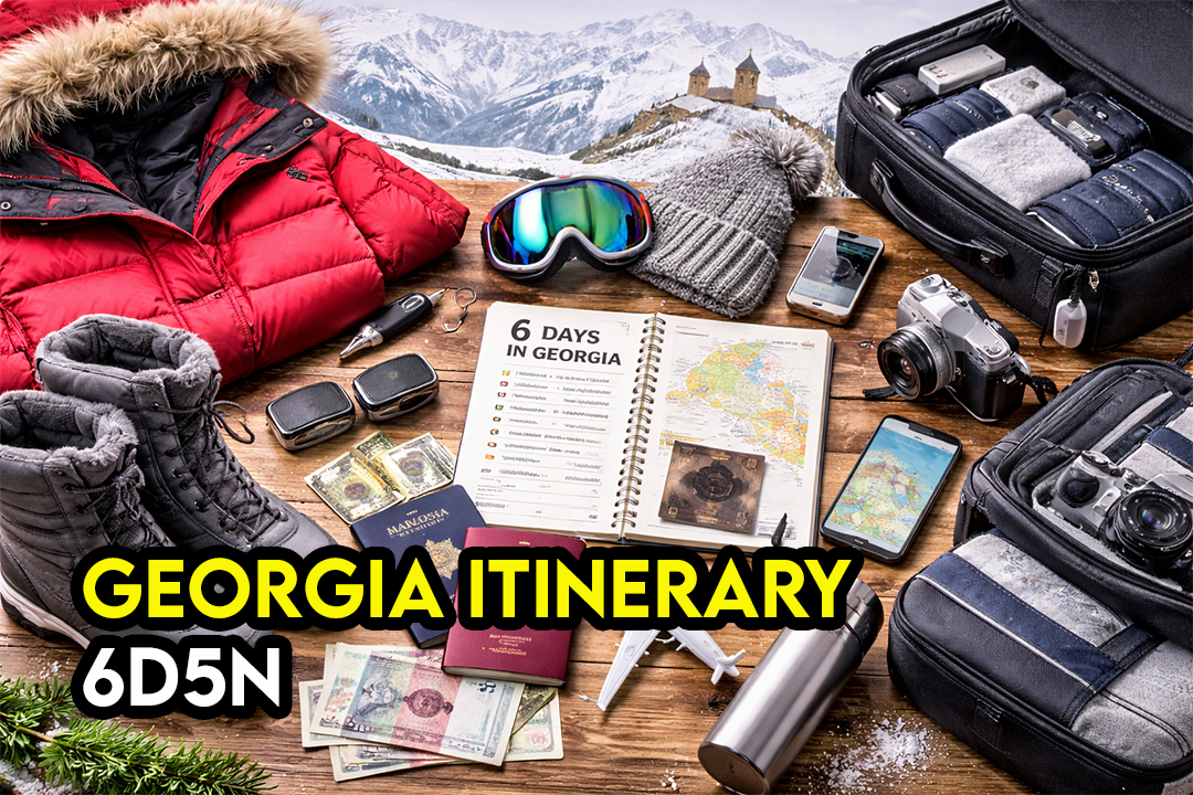 Itinerari 6 Hari 5 Malam Ke Georgia Musim Sejuk (Budget & Tips 2026)