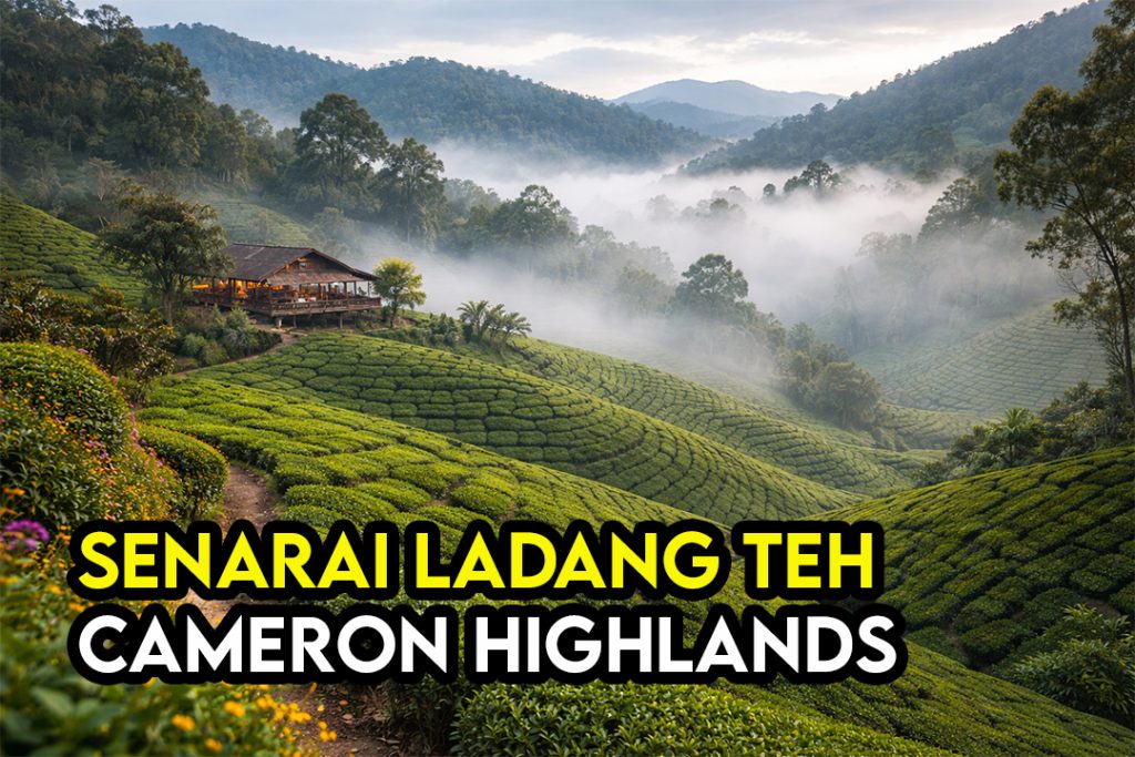 Ladang Teh Hidden Spot Selain Boh Tea Plantation di Cameron Highlands Kurang Sesak View Cantik