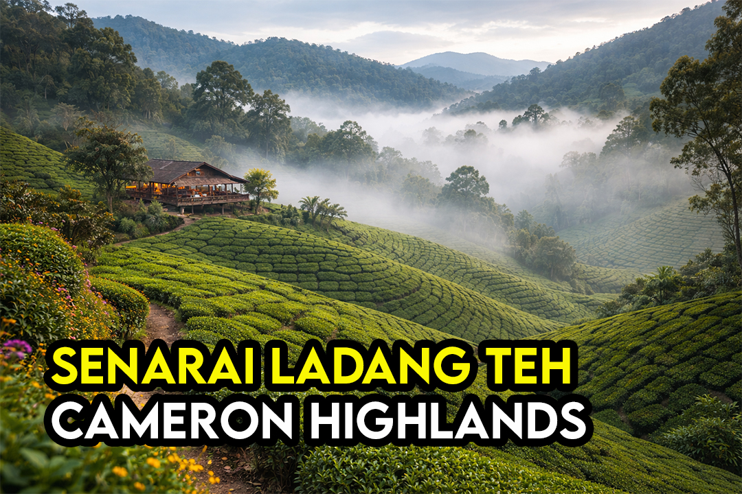 Ladang Teh Hidden Spot Selain Boh Tea Plantation di Cameron Highlands (Kurang Sesak & View Cantik)