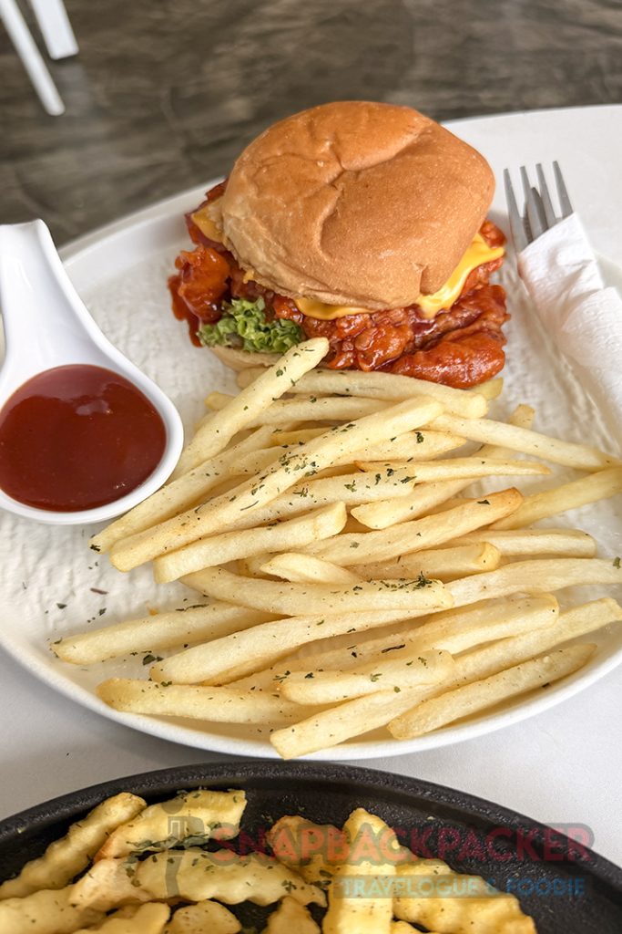 spicy korean chicken burger empatiga